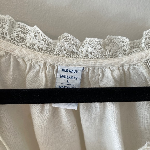 Old Navy White Maternity Shirt - Picture 3 of 3